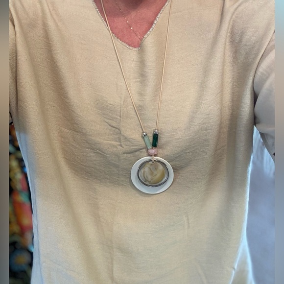 Italian Linen Silver Stitch Top, Made In Italy - Picture 12 of 12